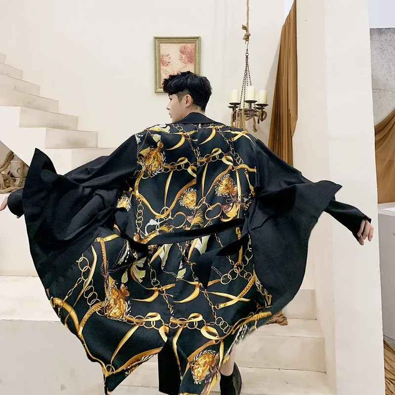 Ветровка мужская солнцезащитная модный Повседневный Кардиган тонкая Длинная