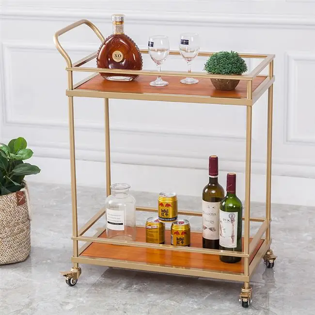 Европейский Золотой Отель Ресторан напитки тележка перемещение едят край чай