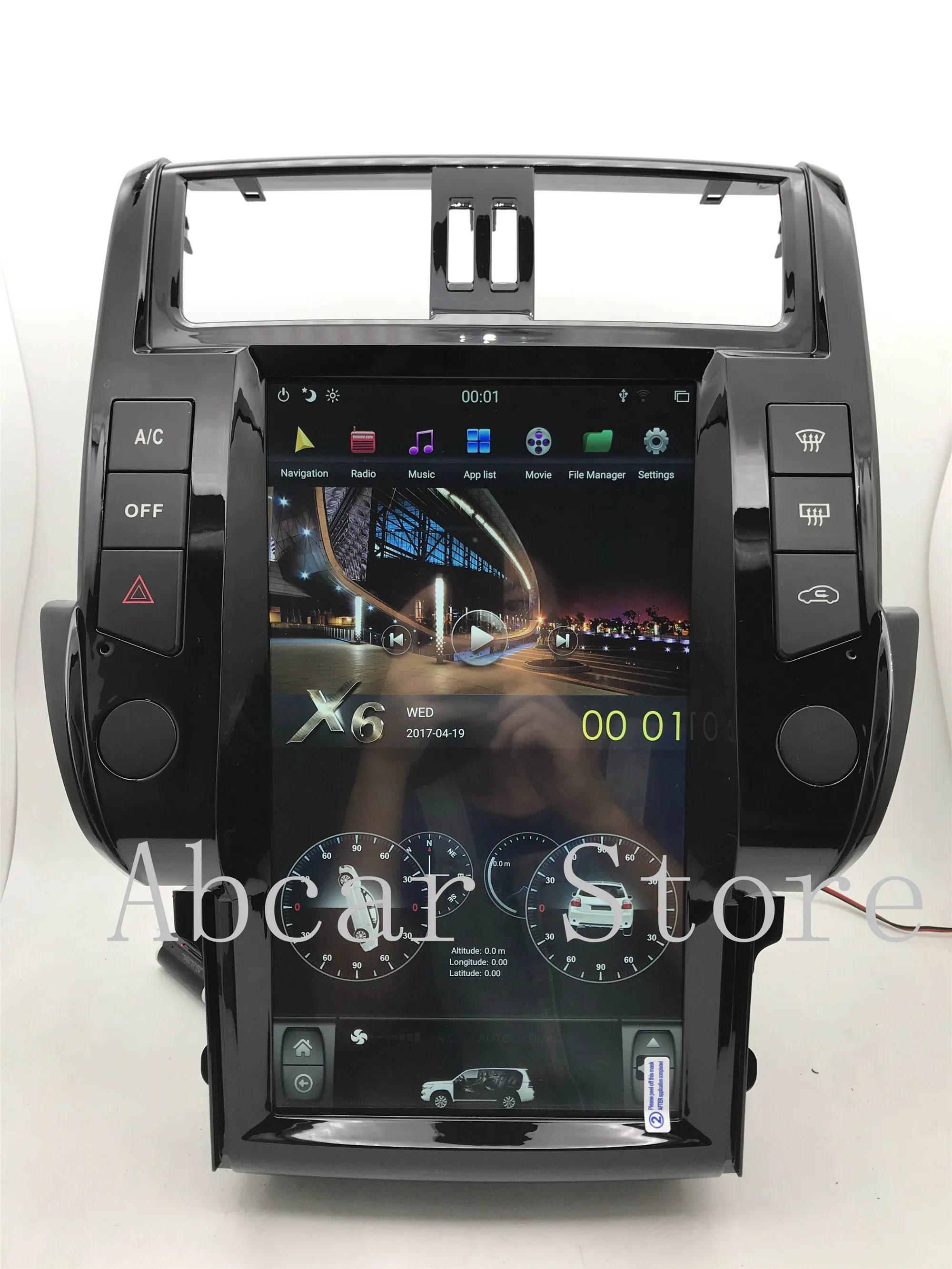 13,6 ''Tesla стиль Android 8,1 ips автомобильный dvd-плеер gps навигация для Toyota Land Cruiser Prado 150 радио