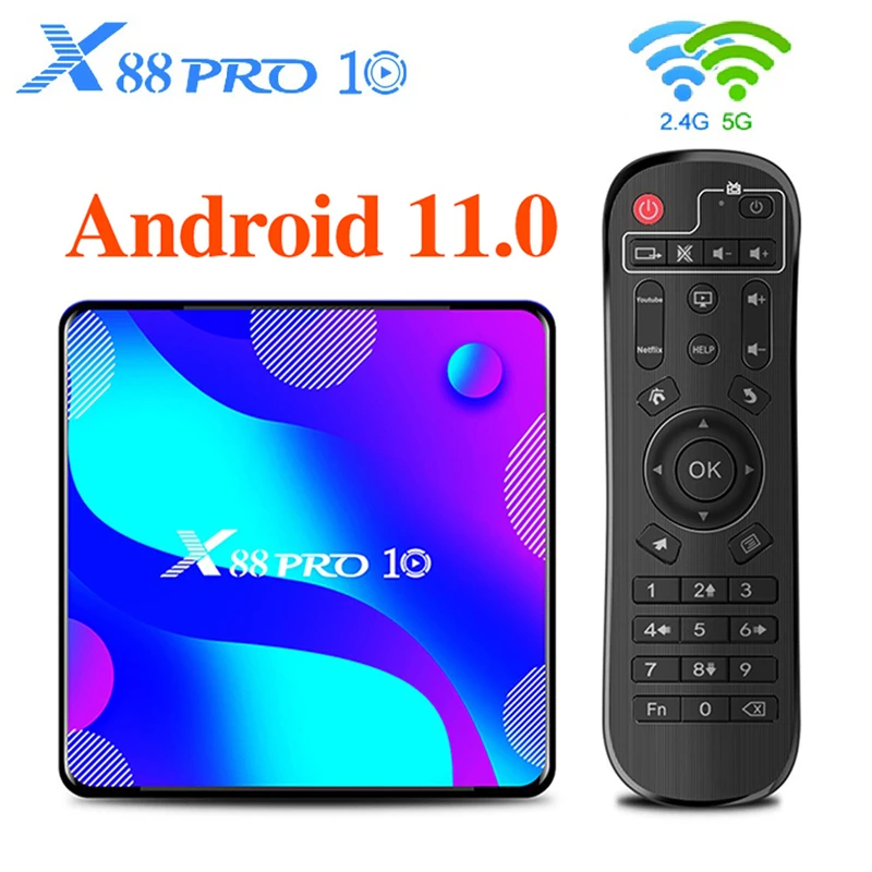 

Приставка Смарт-ТВ, Android 11, Wi-Fi, Bluetooth, 4K, 1080P, 4 + 64/32 ГБ