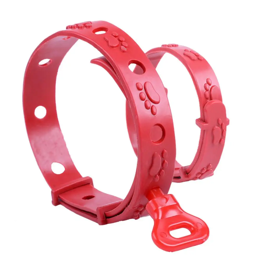 

1 Pcs Practical Insecticidal Pet Anti-mosquito Collar Repellent Collar Pest Insect Flea Tick Control Collar Red adjustable Coll