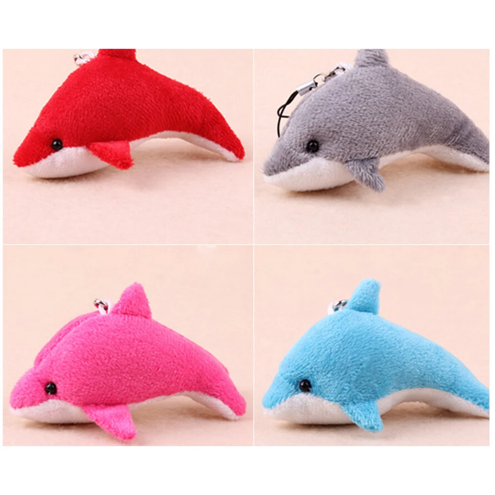 

6CM Kawaii Mini Dolphin Stuffed Pendant TOY Doll Wedding Gift Bouquet Decor Plush Phone Straps