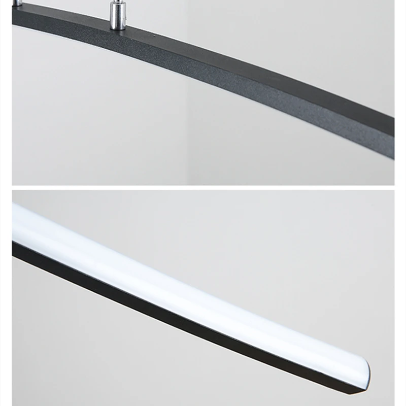 

MODERN LED PENDANT LIGHTS MINIMALIST ARC IRON HANGLAMP FOR DINING ROOM STUDY LOFT DECOR OFFICE MEETING ROOM LUMINAIRE SUSPENSION