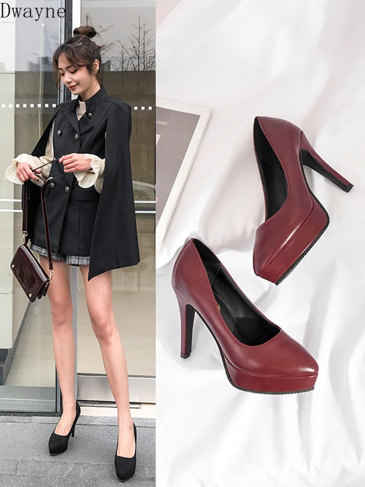 Женская обувь пикантные тонкие туфли на тонком каблуке модель 2019 года сезон