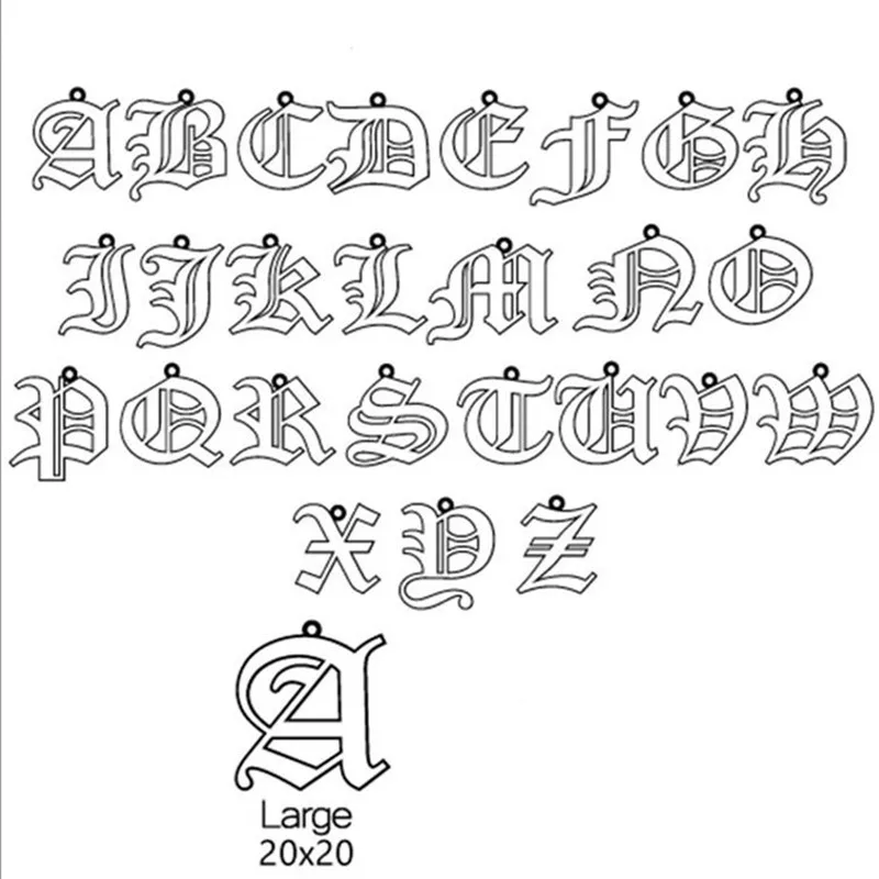 Ожерелье с подвеской в виде английского алфавита 26 букв | Украшения и аксессуары