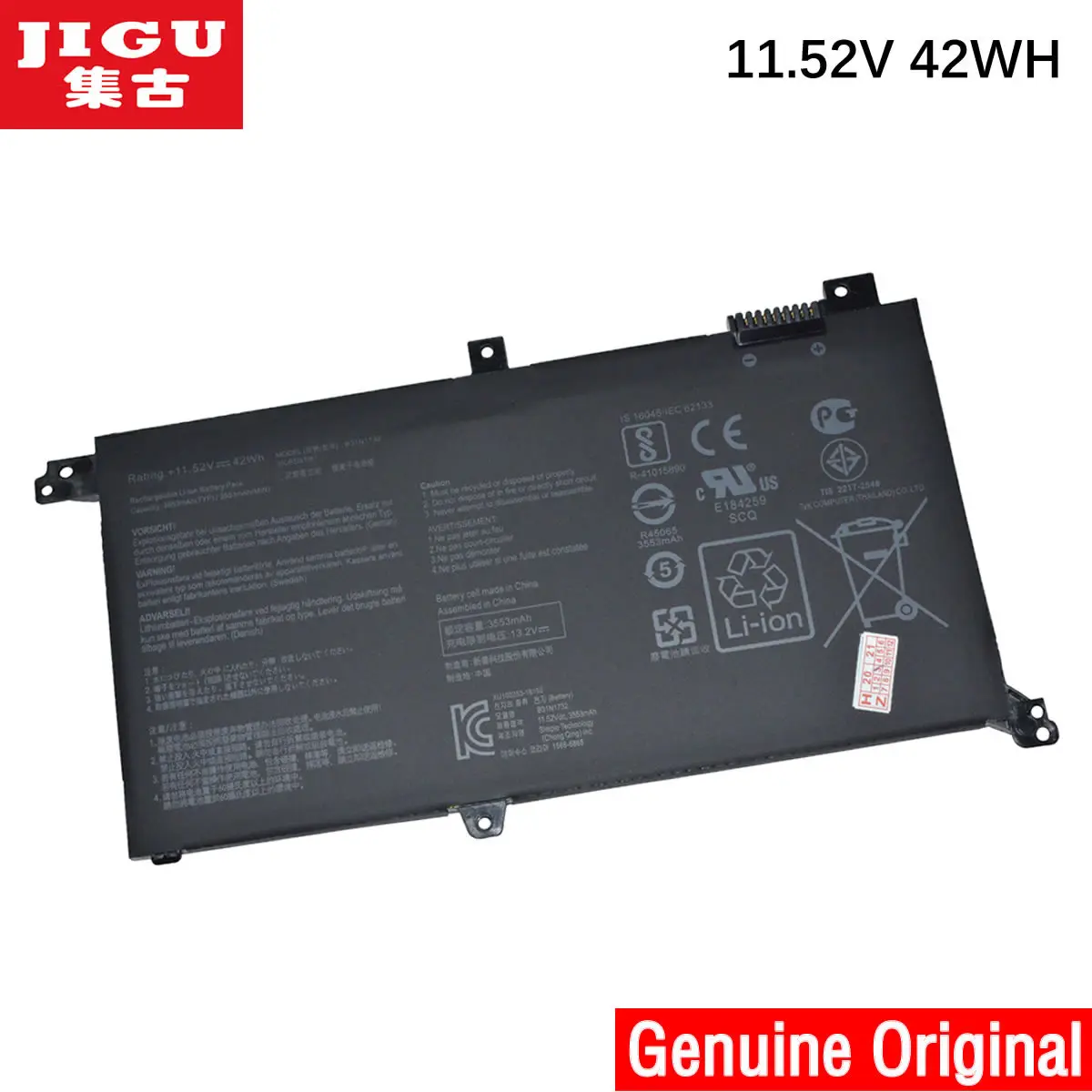 

JIGU Original Laptop Battery 0B200-02960400 B31N1732 For Asus K430UF For VivoBook S14 S430FA-EB101T