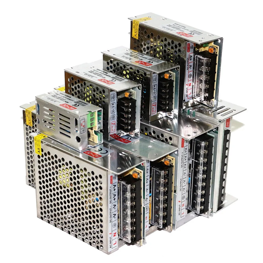 

LED Strip Power Supply AC 110V 220V to DC 12V Switching Driver Adapter 1A 3A 5A 10A 15A 20A 30A 50A 60A Lighting Transformer