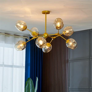 Modern LED Chandeliers Villa Staircase Restaurant Nordic LOFT Hanging Lamp Indoor Decor Bedroom for Living Room Dining Lighting
