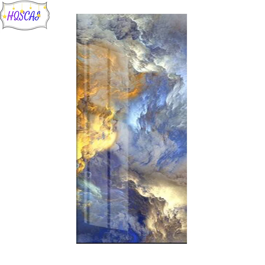 5D DIY Diamond Painting abstract auspicious cloud art landscape  Full  Square Embroidery Mosaic Art Picture of Rhinestone Decor
