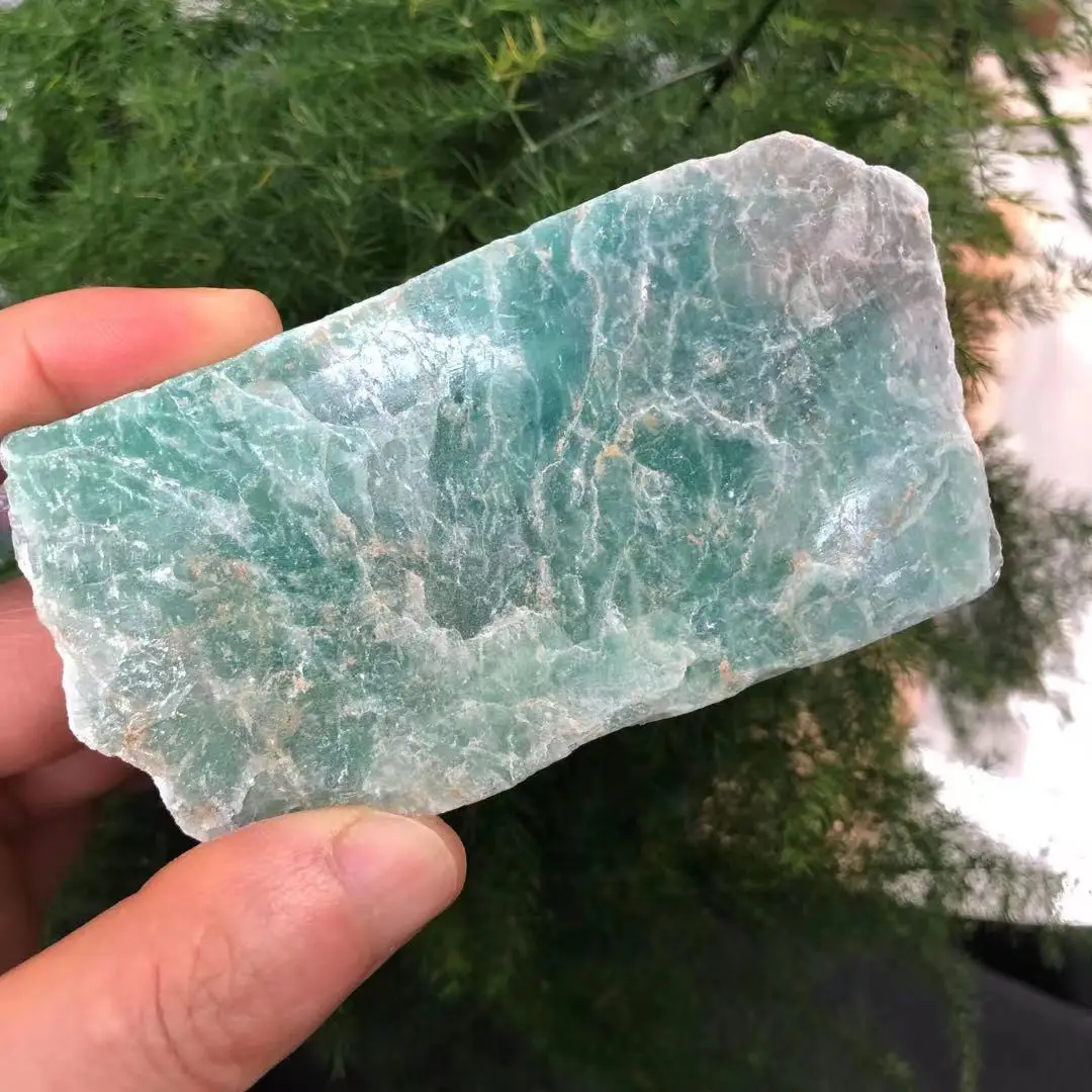 

Natural Amazonite Crystal Gravel Rock Quartz Raw Gemstone Mineral Specimen Garden Decoration Energy Stone Healing Crystal