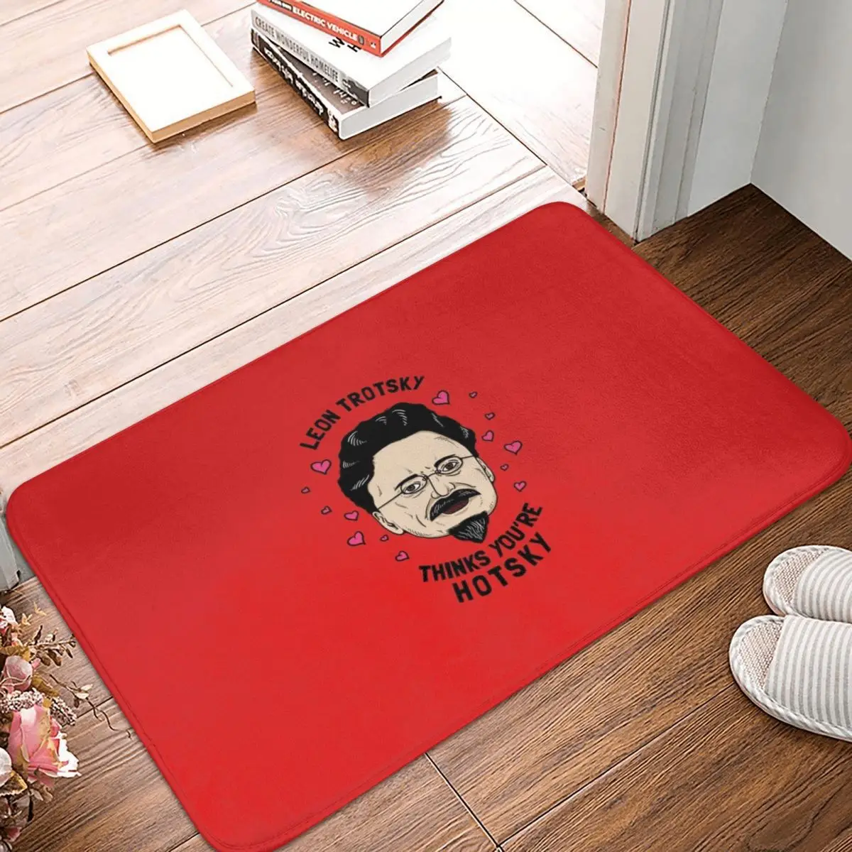 

Leon Trotsky Thinks You're Hotsky Doormat Carpet Mat Rug Polyester PVC Non-Slip Floor Decor Bath Bathroom Kitchen Balcony 40x60