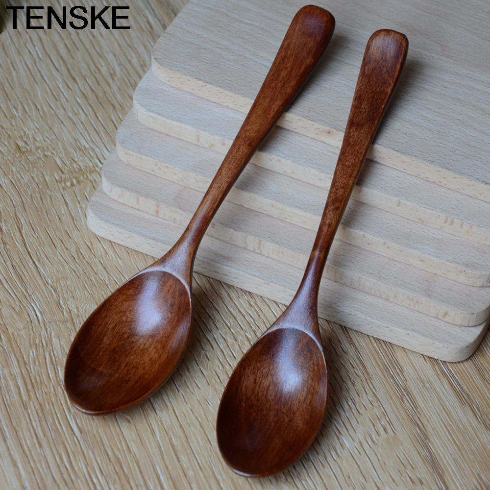TENSKE посуда деревянная ложка бамбуковая кухонная утварь инструмент для