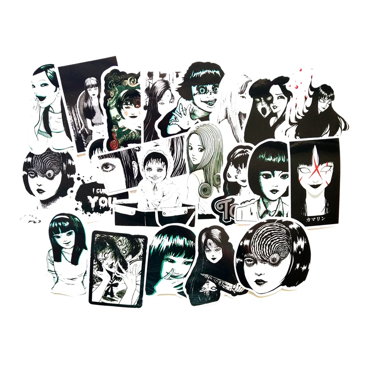21 шт. Junji Itou TOMIE гидромассажные аниме винтажные наклейки для косплея смешная