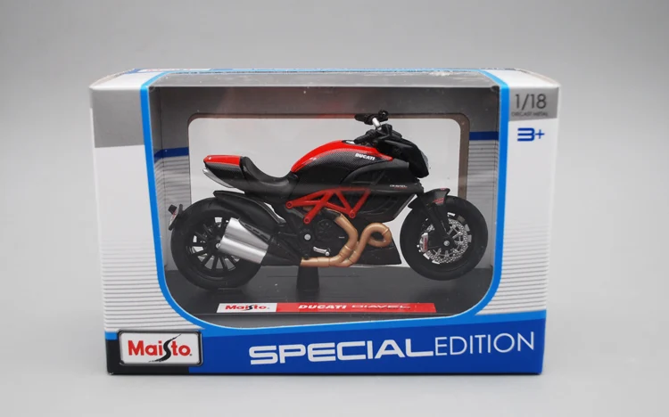 Maisto 1/18 1:18 Масштаб Ducati Diavel карбоновые Мотоциклы мотоциклы литье под давлением