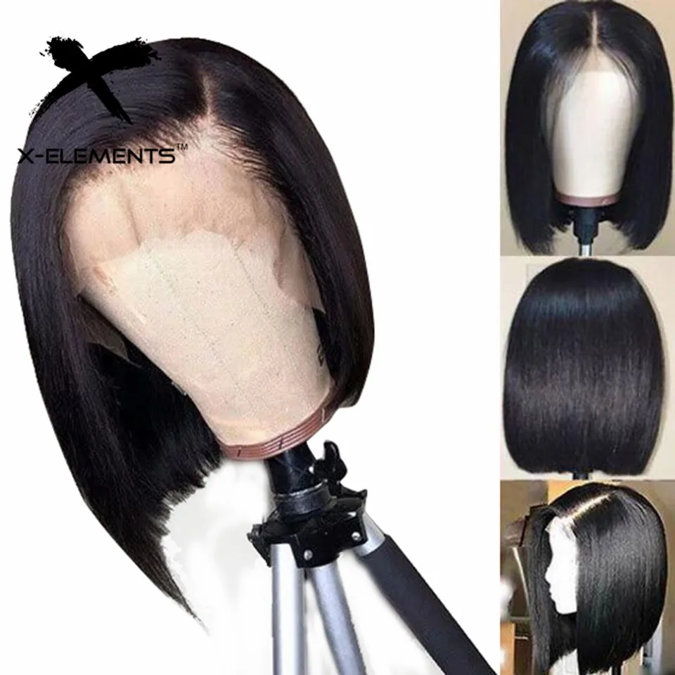 13*4 Lace Front Human Hair Wigs Honey Blonde 613 Short Bob Wig Brazilian Straight Lace Front Wig Human Hair Wigs For Women