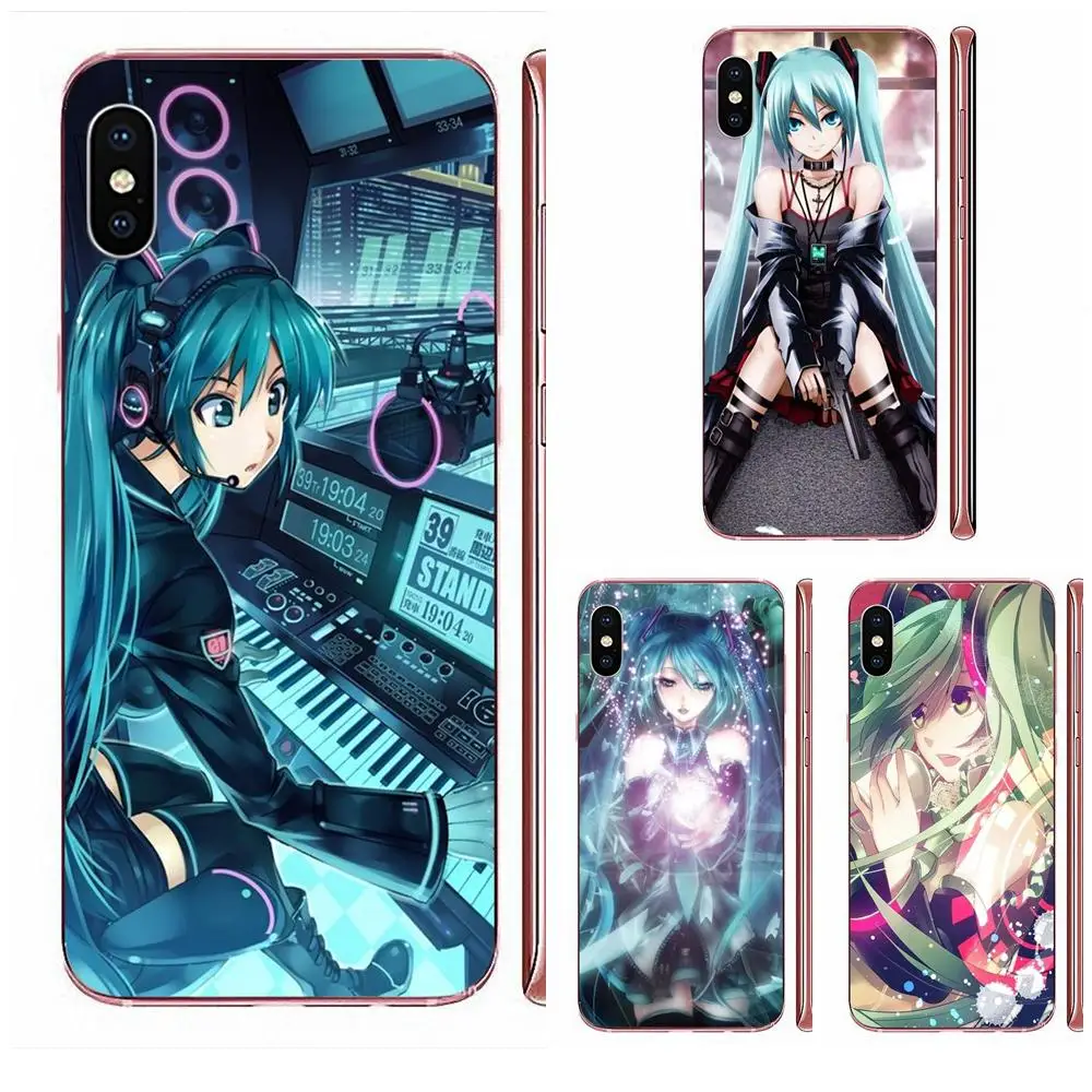 Для iPhone 11 Pro XS Max X 8 7 6s Plus 5 SE XR 2020 красивые чехлы для телефонов японское аниме Hatsune Miku