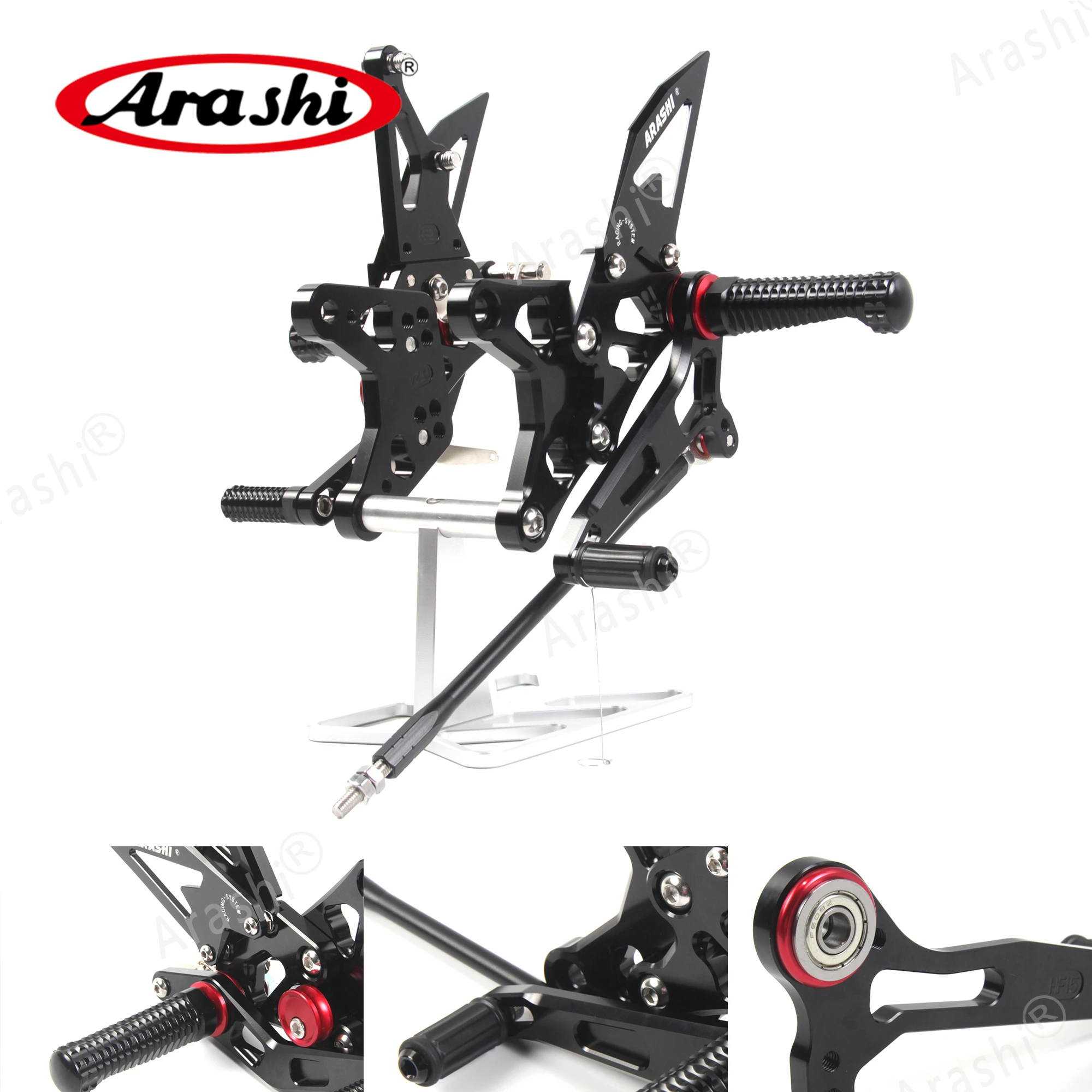 Араши для KAWASAKI NINJA ZX6R быстрой смены Rearset регулируемая подножка подножек ZX-6R ZX636 2015