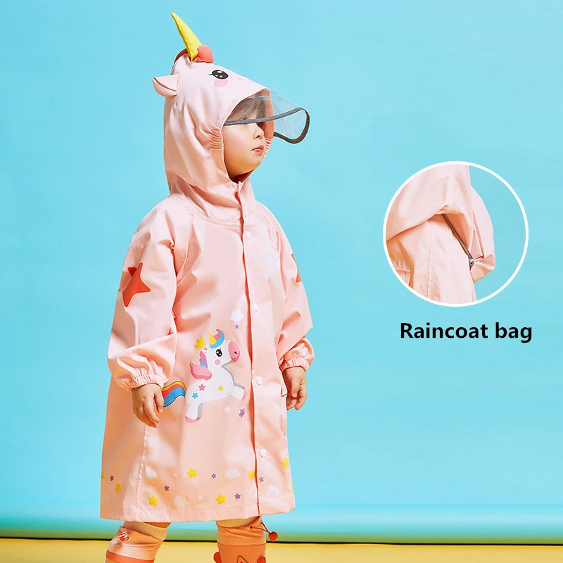 Водонепроницаемый дождевик Kocotree с мультипликационным единорогом для мальчиков
