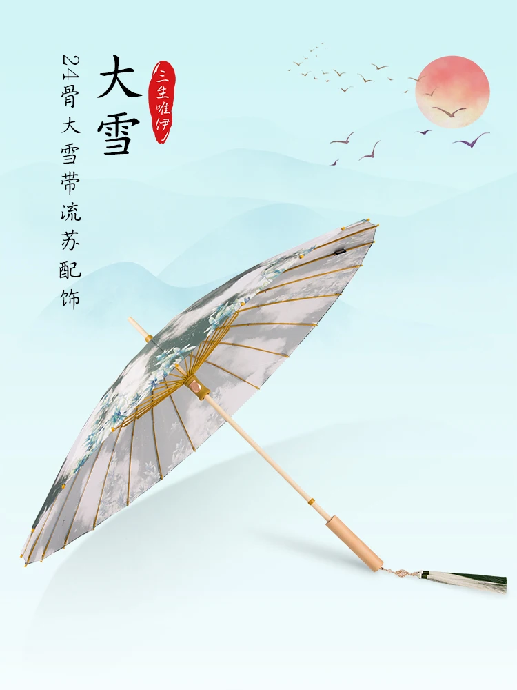 Comprare Ombrello Da Pioggia A Manico Lungo Da Donna Antivento Grande Stile Cinese Ombrello Antipioggia Retrò Protezione UV Regali Sombrilla AG50YS