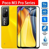 Full Cover Tempered Glass For Xiaomi Poco Pro Screen Protector The Xiomi Poco M3pro Poko Pocom3 Protective Film