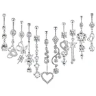 1 шт., кольцо для пирсинга пупка, 58 мм