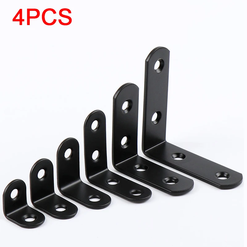 4 шт. L образный фиксированный кронштейн из нержавеющей стали|Угловые кронштейны|