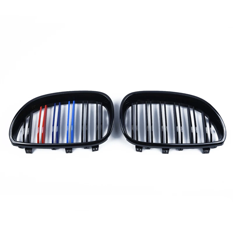 

For BMW 3-Series GT F34 2012-2016 Car Styling NEW 3 Color Strip Type 1 Pair of Gloss Black Front Grille
