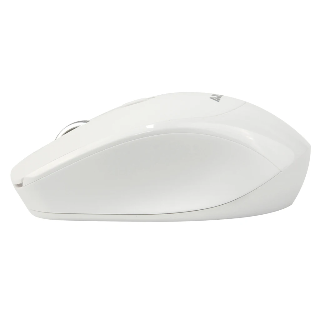 

2.4G Computer Mouse Cordless Optical Mice, Slim Quiet Wireless Mouse with USB Nano Receiver, 3 Adjustable DPI White