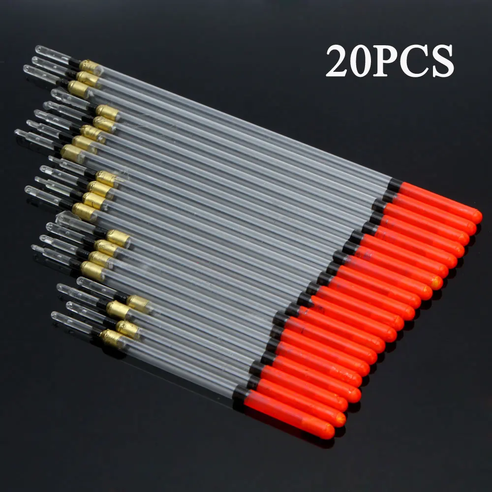 20 шт./компл. Кристальные пластиковые поплавки для рыбалки морские гребли