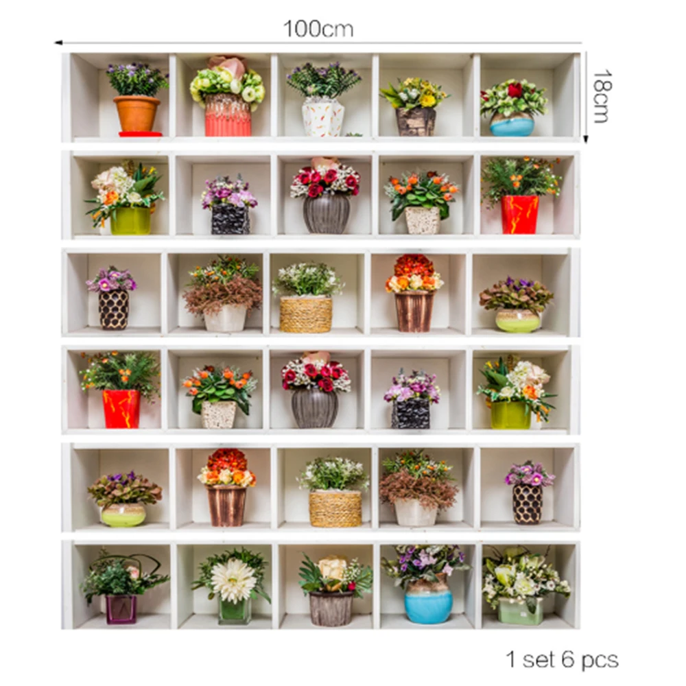

3D Three-dimensional Potted Green Plant Home Decoration Waterproof Stairs Stickers