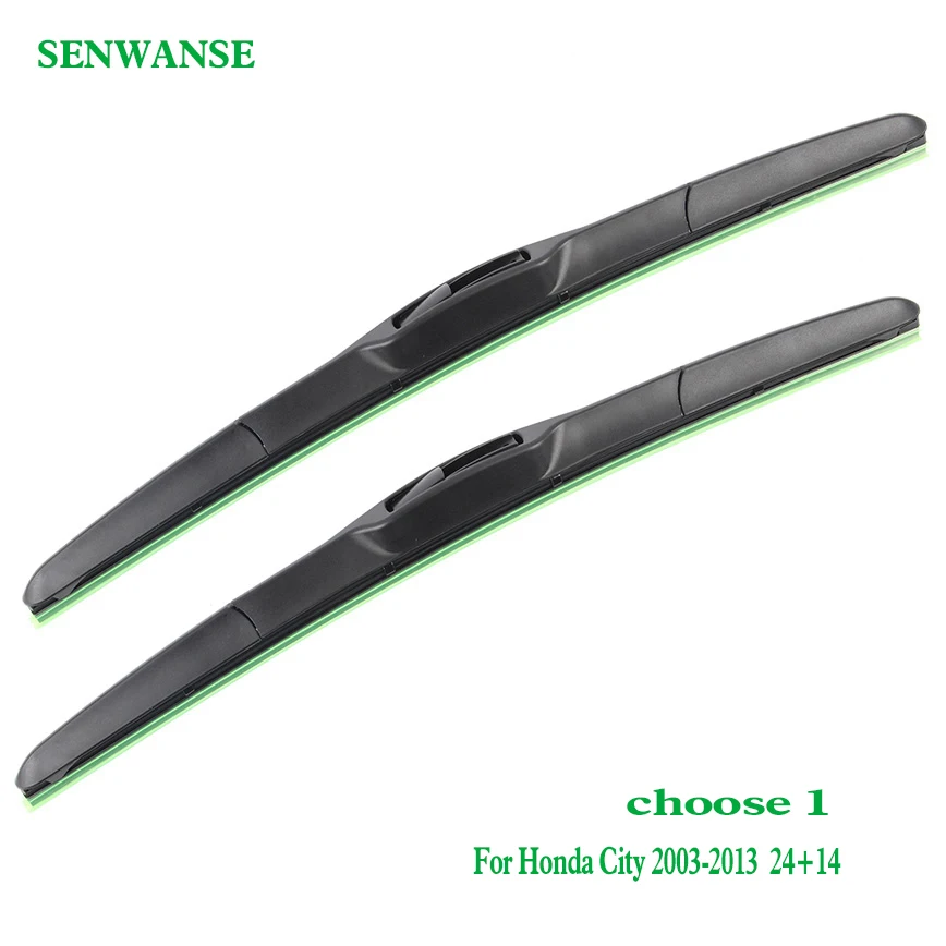 Щетки стеклоочистителя Senwanse для Honda City 2003 2013 24 + 14 дюймов|Стеклоочистители| |