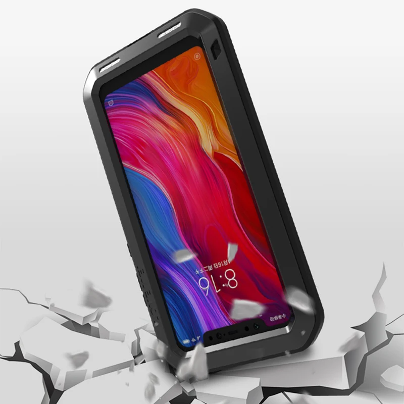 Ударопрочный чехол для Xiaomi Mi 8, металлический чехол для Xiaomi Mi 8, Прочный чехол для телефона, чехол для телефона Xiaomi Mi 8, чехол с защитой от падения