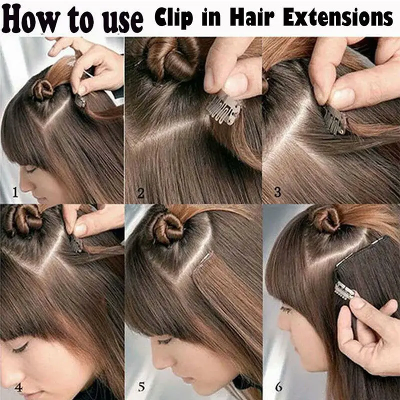 Синтетические накладные волосы на 16 зажимах 56 см 24 дюйма | Шиньоны и парики