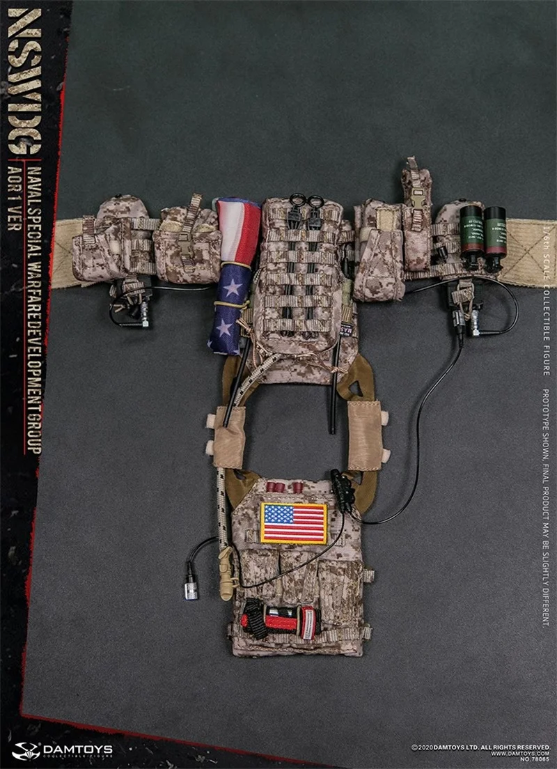 

For Sale DAMTOYS DAM 1/6 78065 American Seal Special Army Soldiers NSWDG Chest Bag With Full Equipment Set For Usual 12inch Doll