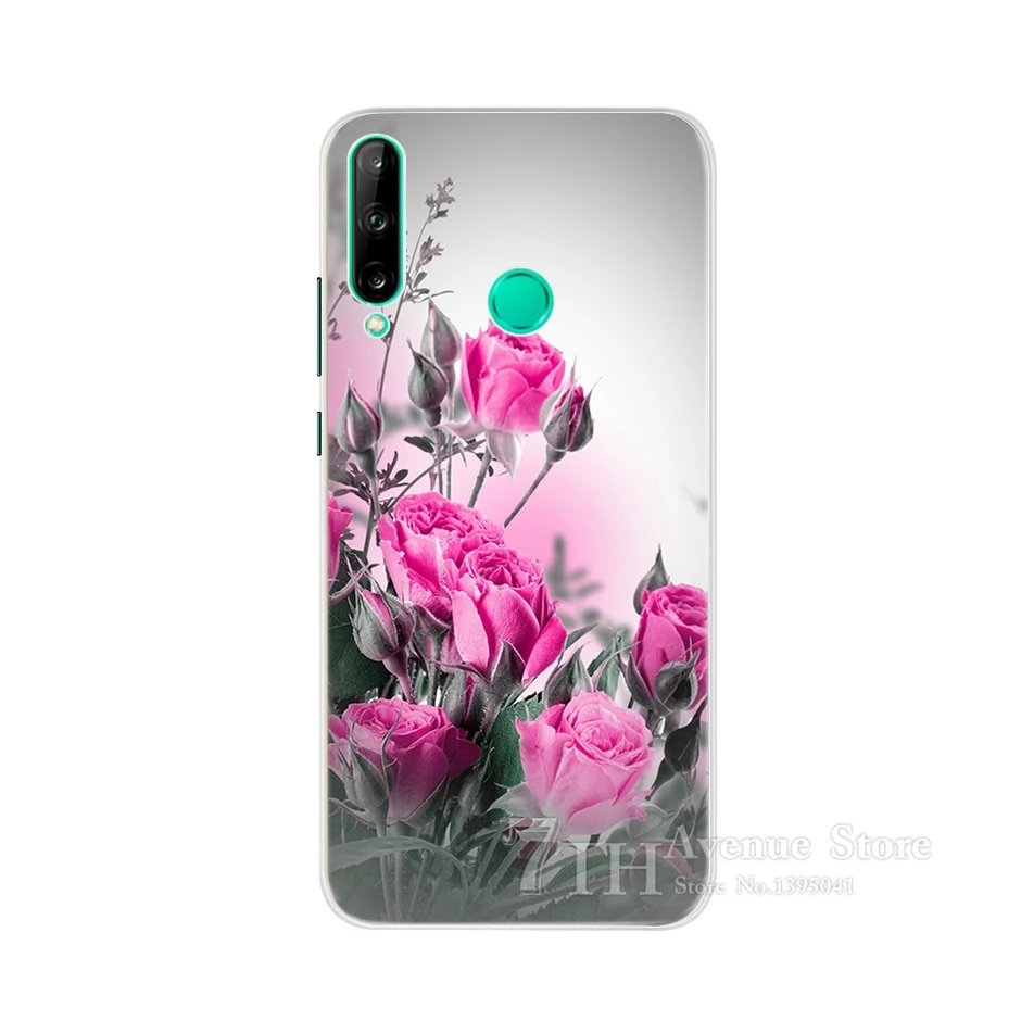 Чехол-накладка для Huawei Honor 9C силикон с принтом прозрачный ТПУ AKA-L29 | Мобильные