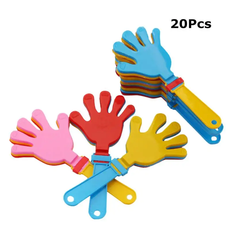 

20pcs Funny Decor Creative Funny Hands Clap Cheer Prop Applause Maker Plam Prop For Party Consert Colorful Hand Clapper