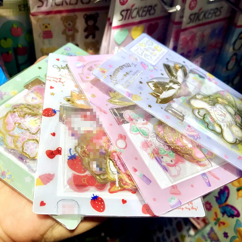 Each 10pcs mix 40 упак./лот kawaii Симпатичные мои мелодические маленькие Две звезды stickers oroll наклейки Стикеры Скрапбукинг naklejki stikers Рождество - Цвет: Each 10pcs mix