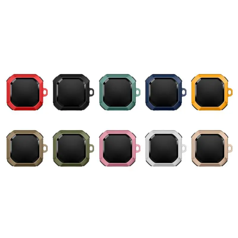 

Shockproof Dust-proof Full Protective Cover With Carabiner Wireless Bluetooth Earphone Protective Shockproof Cover Box With Buck