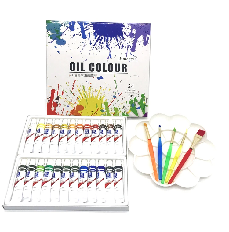 Трубчатая масляная краска s art для художников пигмент холста фоторисунок 12 мл 24