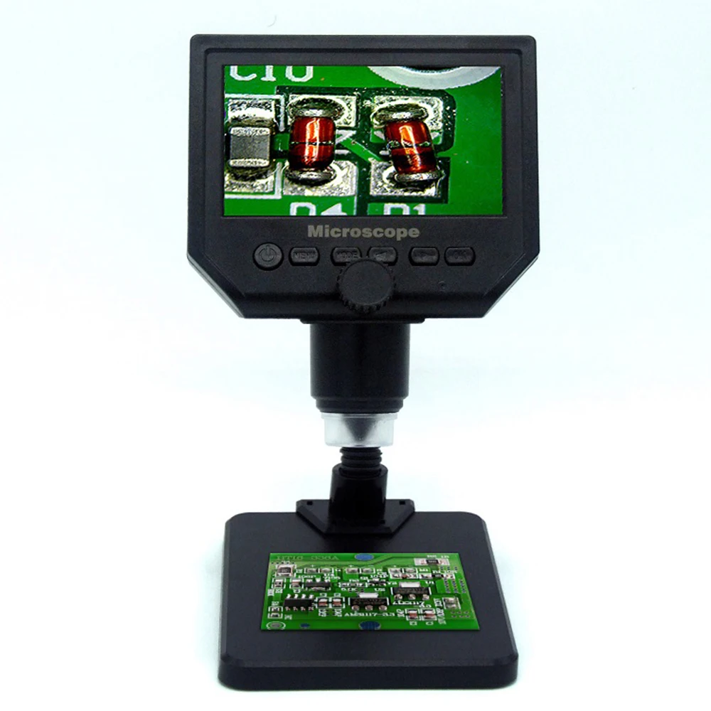 Портативный ЖК цифровой микроскоп G600 с 8 светодиосветодиодный и встроенной