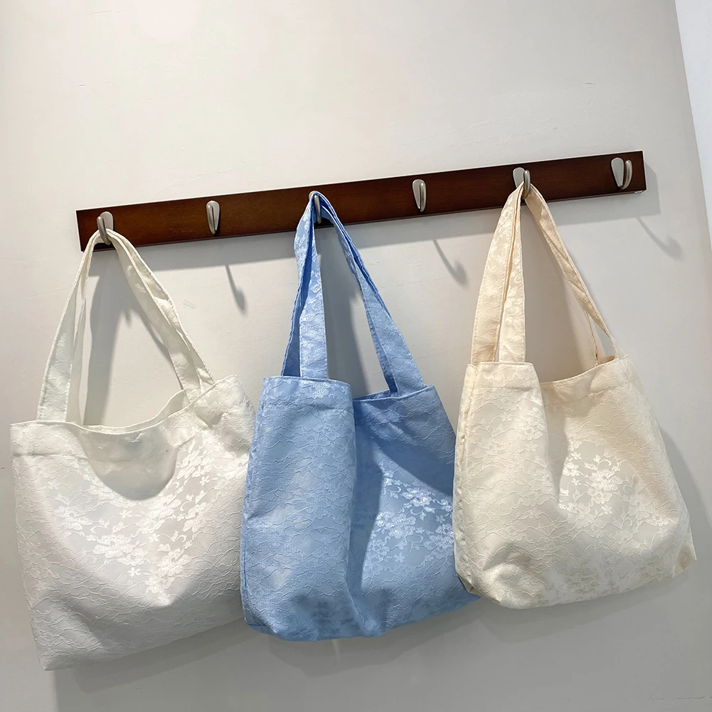 

Fashion Women Jacquard Canvas Oil Painting Printing Shoulder Shopping Bag Casual Ladies Large Capacity Tote Handbags