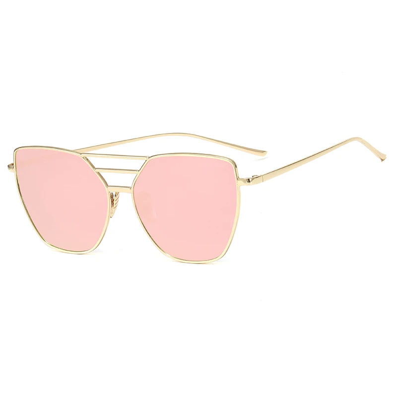 

Metal Luxury Vintage Coated Mirror Sunglasses Women Brand Designer Fashion Classic Retro Trand Sun Glasses Uv400 Oculos