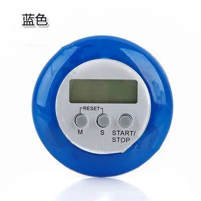 Blue Новинка 7 цветов супер тонкий lcd цифровой экран кухонный таймер квадратный кухонный будильник прямого и обратного счета магнитные часы - Цвет: Blue