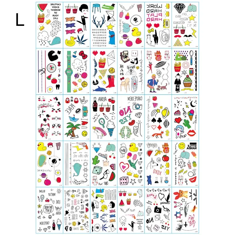 30 шт. женские Водонепроницаемый временная татуировка штаны с фальш вставкой