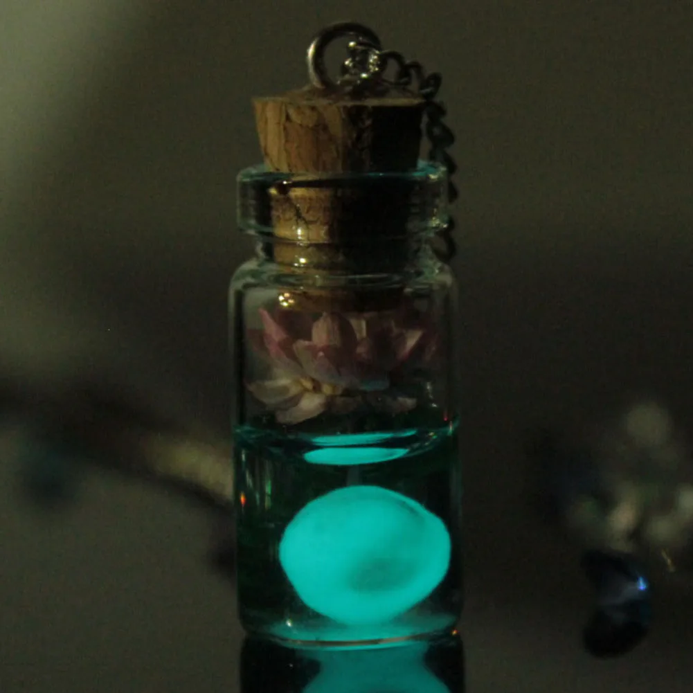 Лидер продаж винтажный светящийся кулон в виде темного цветка ФЛУОРЕСЦЕНТНОЕ