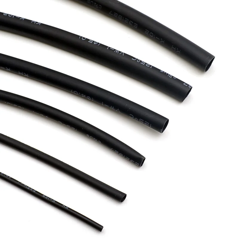 

1meter/lot Heat Shrink Tube 1MM 2MM 3MM 4MM 5MM 6MM 8MM 10MM Heat Shrink Tubing Shrinkable Wrap Wire Cable Sleeve Kit