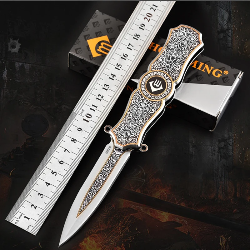 

Складной нож из дамасской стали, охотничий карманный нож, японский портативный нож, уличные инструменты, Походный нож, охотничьи ножи для вы...