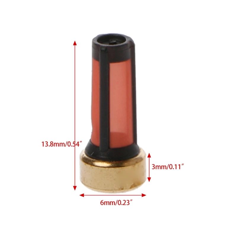 

20 Pcs Fuel Injector Micro Basket Filter For Audi BMW GMC Injector Repair Kits suitable Bosch Demsp Injector nylon mesh copper