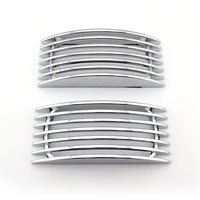 a pair chrome car indicator side turn signal light cover trim surround for audi vw bmw universal auto accessories