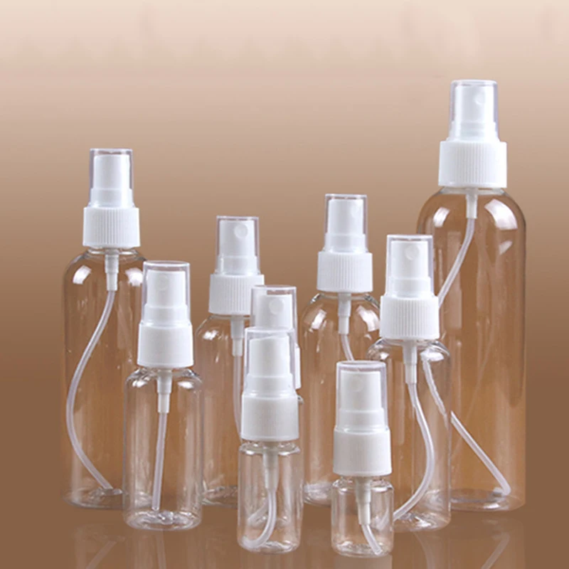 Прозрачные пустые пластиковые флаконы распылители маленький многоразовый